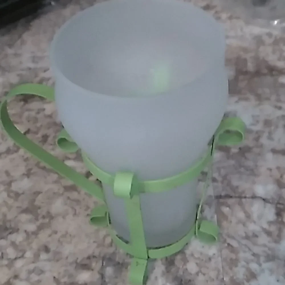 Set of Four Frosted Soda Glasses